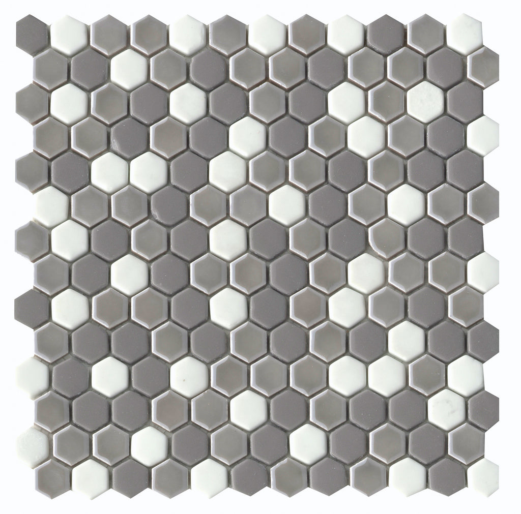 FAIRUO 100 Pieces Mosaic Tile Squares Silver gray crystal Mosaic